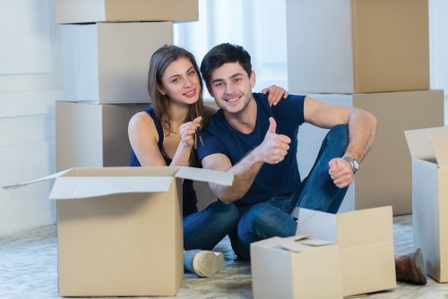 IT equipment and office assets prepared for safe moving