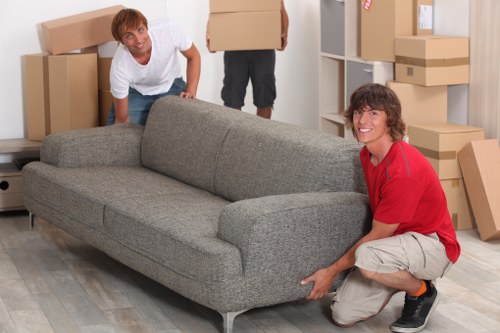 Local team collecting old furniture from a residential property in Pinner