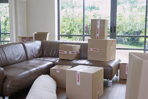Professional removals team handling household items carefully