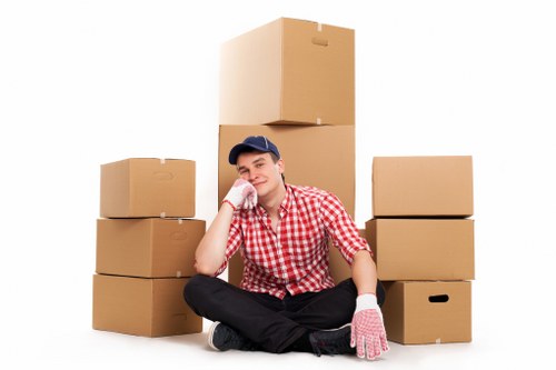 Local house removal service in Pinner with moving van